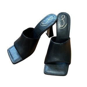 Sam Edelman Black Women's Heeled Mules